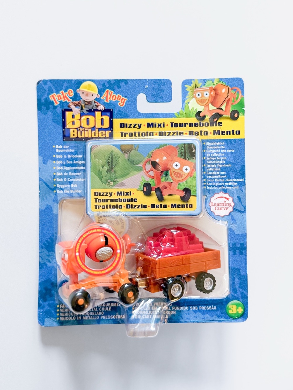 Vintage Y2K Bob the Builder Take Along Dizzy — Sealed